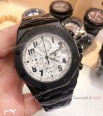 Solid Black Audemars Piguet Royal Oak Offshore Replica Watches Chronograph Dial 42mm